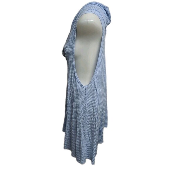 We The Free FP Tunic Top Women Lagenlook Cowl Neck Sleeveless Wide Powder Blue L - Picture 5 of 8